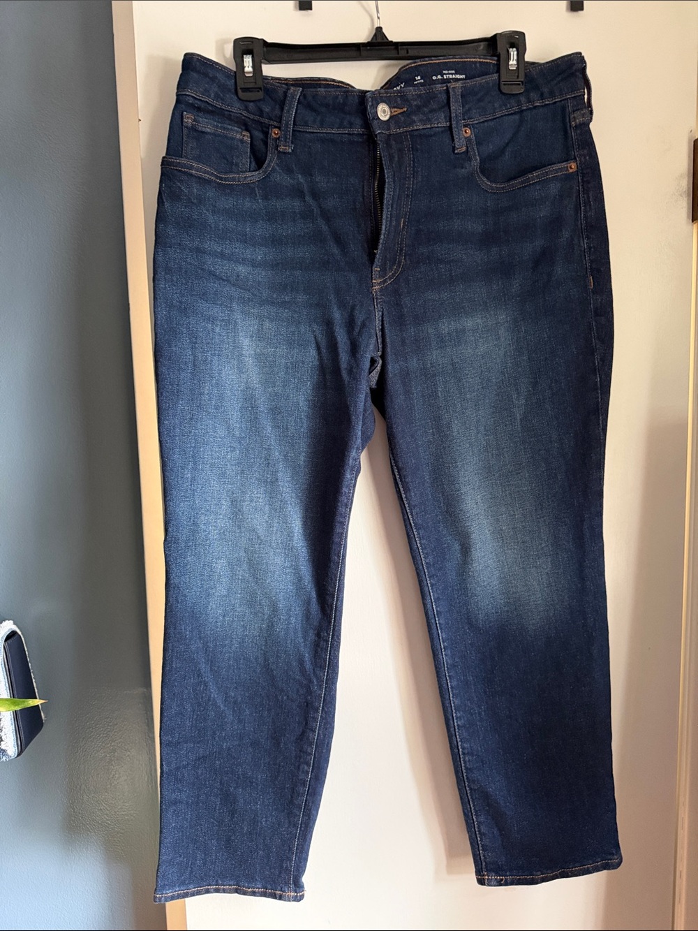 Old Navy Straight-Leg Jeans in Dark Indigo
